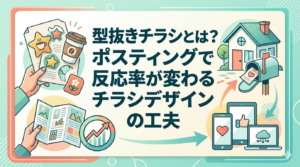 型抜きチラシとは？ポスティングで反応率が変わるチラシデザインの工夫