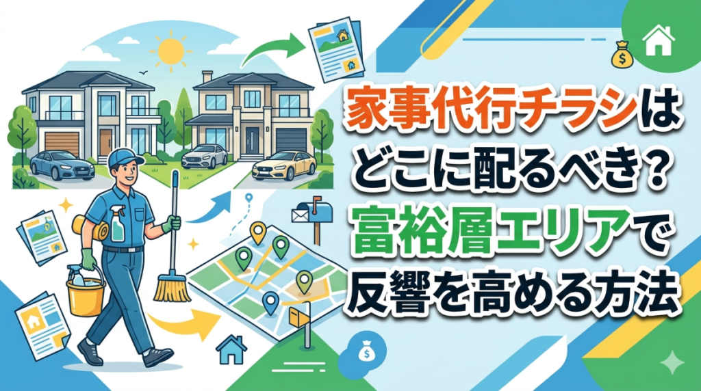 家事代行チラシはどこに配るべき？富裕層エリアで反響を高める方法