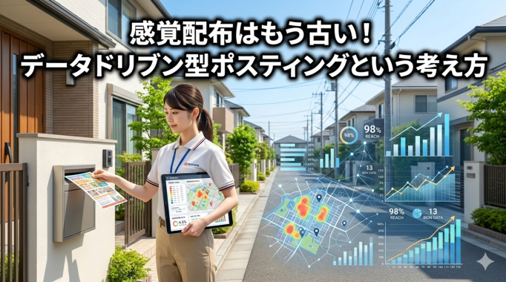 感覚配布はもう古い！データドリブン型ポスティングという考え方
