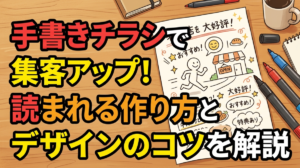 手書きチラシで集客アップ！読まれる作り方とデザインのコツを解説