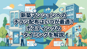 新築マンションへのチラシ配布はいつが最適？ポスティングのタイミングを解説