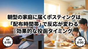 朝型の家庭に届くポスティングは「配布時間帯」で反応が変わる｜効果的な投函タイミング