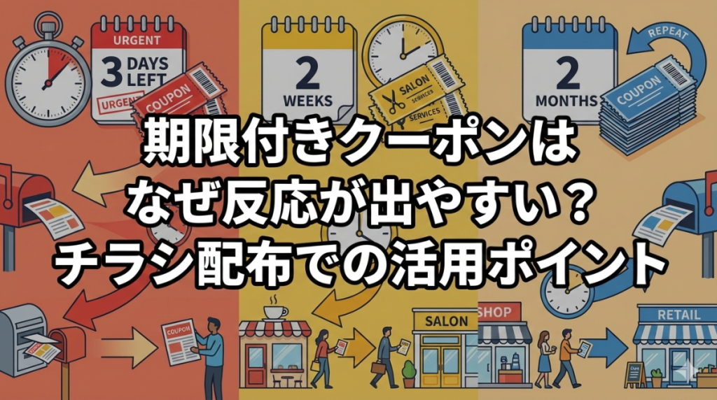 期限付きクーポンはなぜ反応が出やすい？チラシ配布での活用ポイント