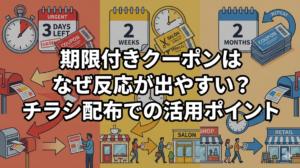 期限付きクーポンはなぜ反応が出やすい？チラシ配布での活用ポイント
