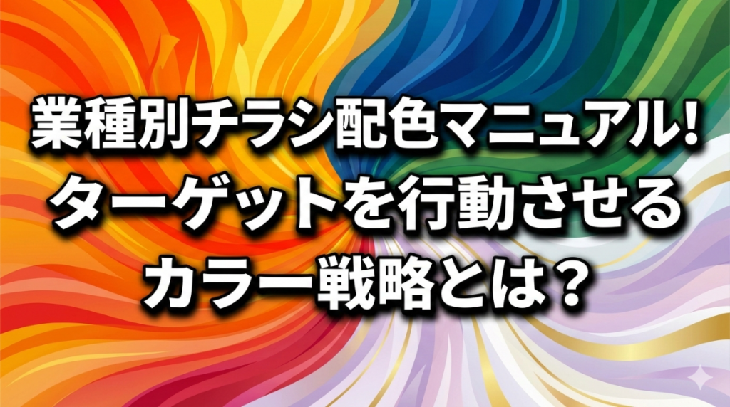 業種別チラシ配色マニュアル！ターゲットを行動させるカラー戦略とは？
