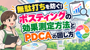無駄打ちを防ぐ！ポスティングの効果測定方法とPDCAの回し方