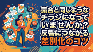 競合と同じようなチラシになっていませんか？反響につながる差別化のコツ
