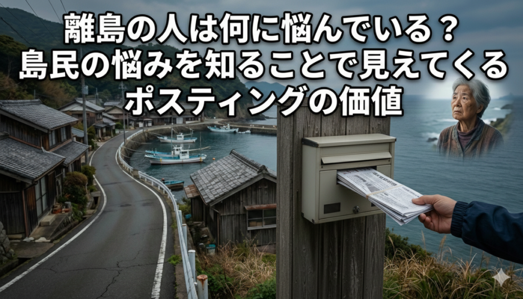 離島の人は何に悩んでいる？島民の悩みを知ることで見えてくるポスティングの価値