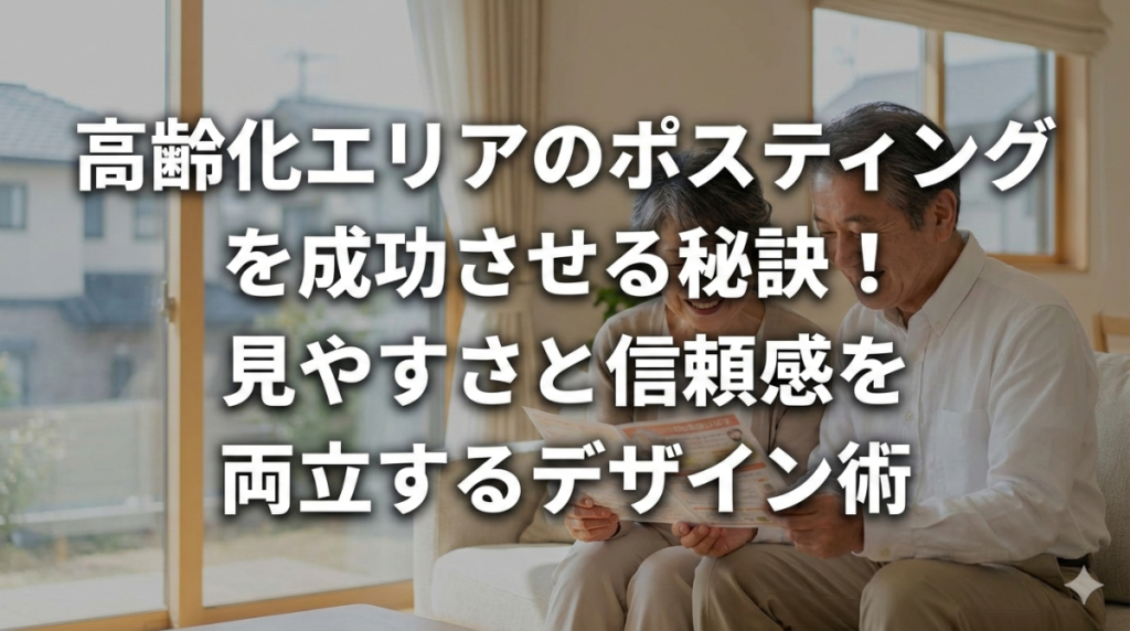高齢化エリアのポスティングを成功させる秘訣！見やすさと信頼感を両立するデザイン術
