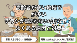 高齢者が多い地域でチラシが読まれないのはなぜ？よくある原因と対策